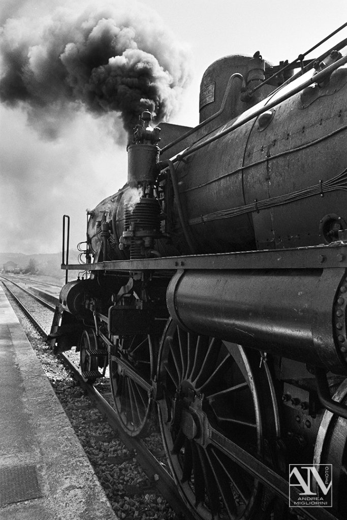 Photo Reportage Locomotiva a Vapore Treno Natura Siena Val D'Orcia